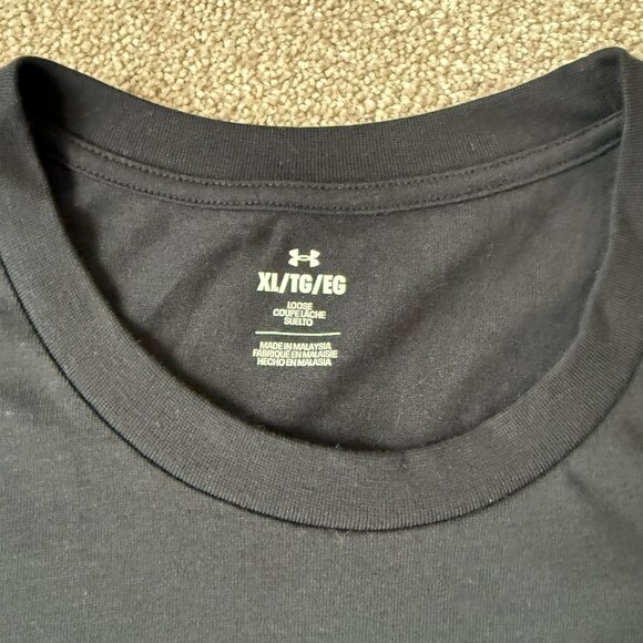 EUC Under Armour Women's Project Rock Heavyweight Campus T-Shirt in Black XL - Picture 5 of 7